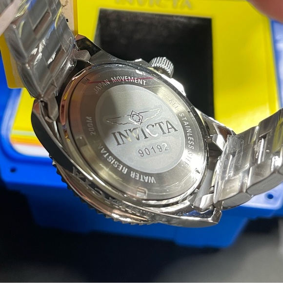 Invicta Men's Silver and Blue Watch - Picture 3 of 5